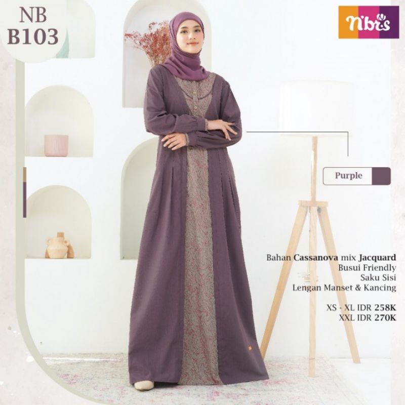 BAJU GAMIS BRANDED / BAJU GAMIS PALING LARIS / BAJU GAMIS NIBRAS NB B103
