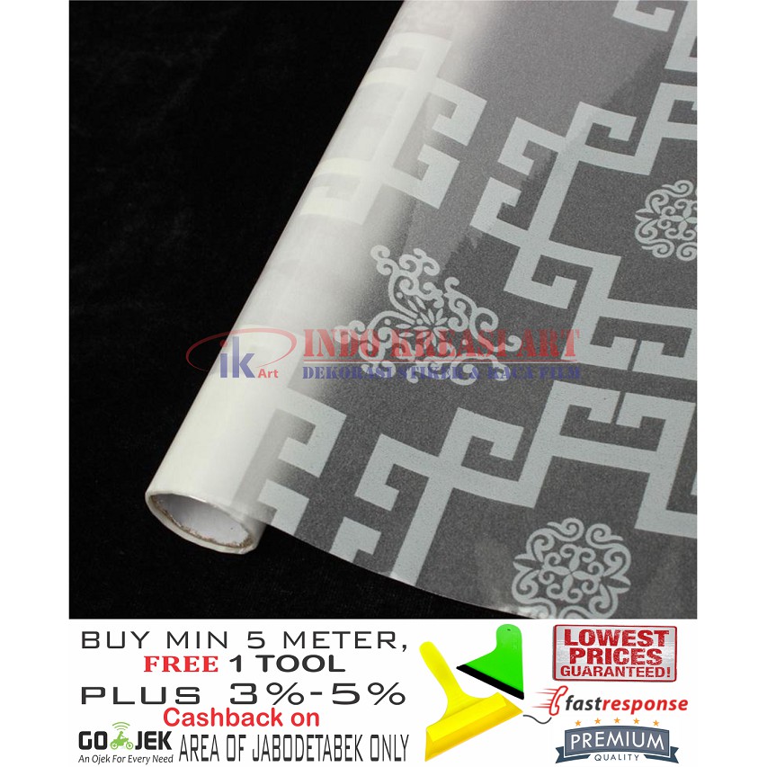 STIKER KACA STICKER KACA MOTIF BATIK 122 KACA FILM MOTIF PELAPIS KACA JENDELA