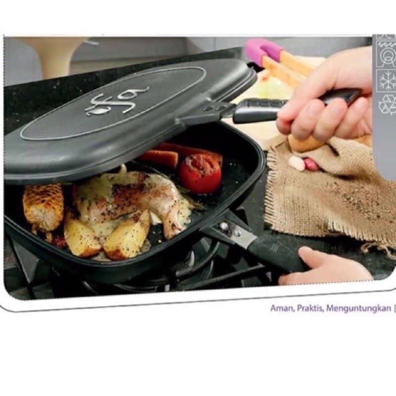 Double Pan merk Ifa/pan anti lengket (Rijek magnet)