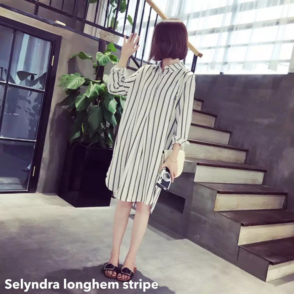 Selyndra longhem stripe  -Thejanclothes