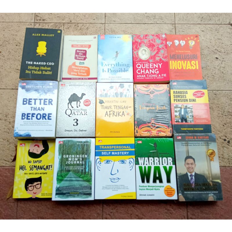OBRAL BUKU MOTIVASI / PENGEMBANGAN DIRI / INSPIRASI / YOUR NEXT STEP / SAINSPIRASI / FREE YOUR LIFE / ORIGINAL 2a 9e