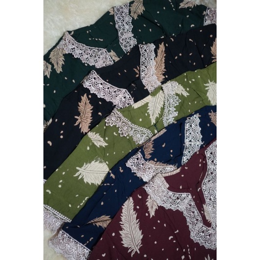FEATHER ONE SET PIYAMA DASTER SETELAN RENDA