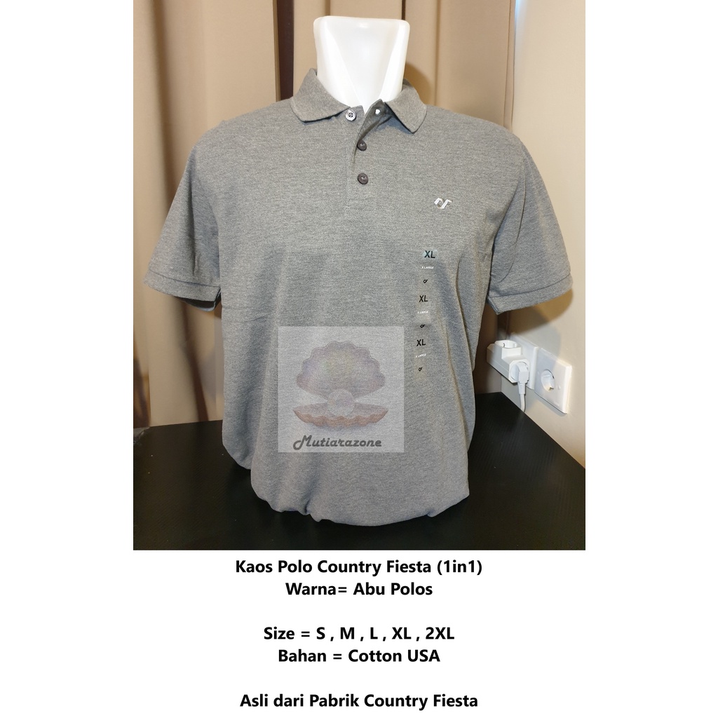 Country Fiesta (CF) Men's Polo Shirt/Kaos Polo Pria Country Fiesta CF