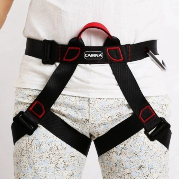 Nesdaywed Sit Harness Camna Climbing Safety Belt Body Harness Panjat Tebing