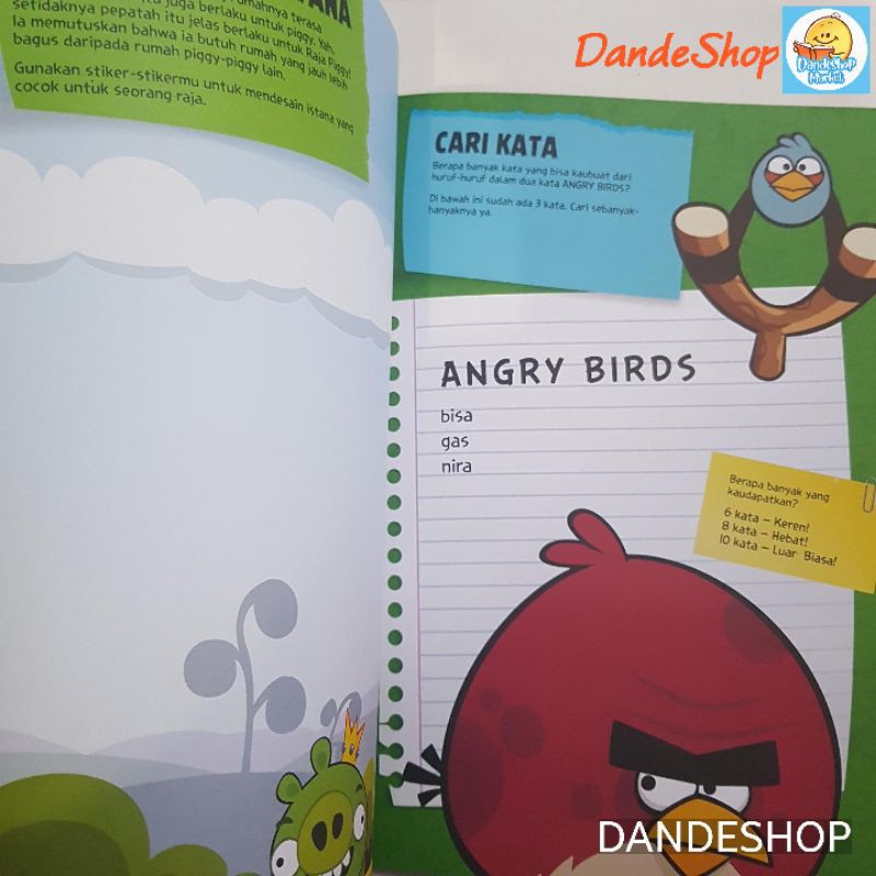 Angry Birds Buku Aktivitas Anak Stiker Buku Anak Angry Bird Shopee Indonesia