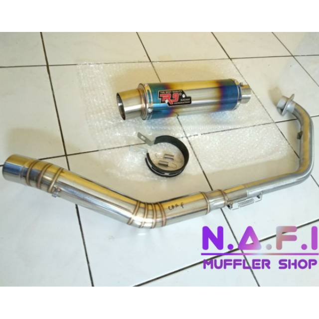 Knalpot Racing Vixion R15 Byson CBR150R CB150R FU GSX Scorpio Nmax Verza Fullsystem R9 Mugello