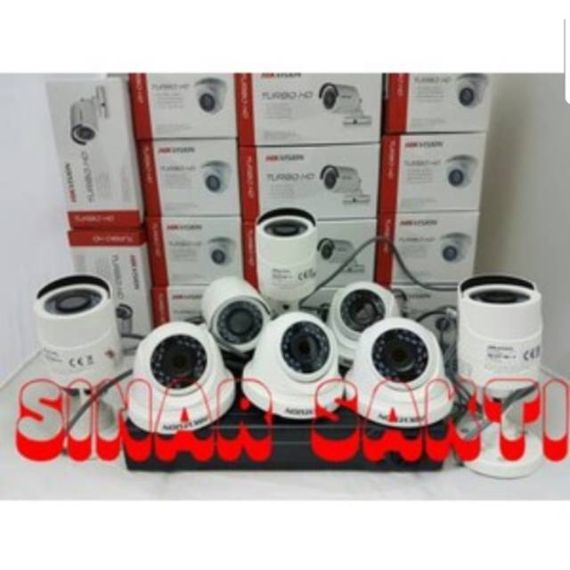 MURAH PAKET CCTV HIKVISION 8 CAMERA 2MP FULL HD 1080P ( LENGKAP TGGL PASANG )