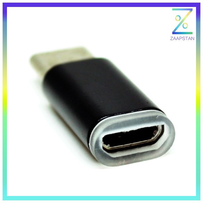 Taffware Adapter Konverter Micro USB ke USB 3.1 Type C Bahan Aluminium