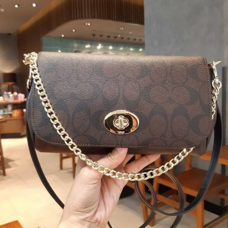 Tas Coach Mini Ruby Crossbody Signature Canvas