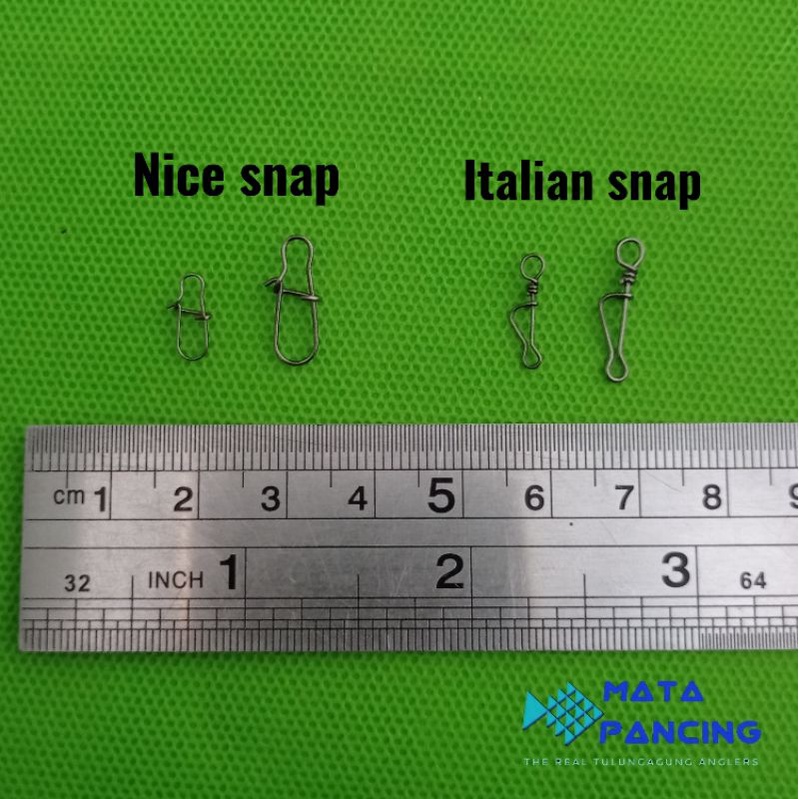 Stella nice snap italian snap black nickel double ring snap murah dan kuat kuat untuk casting dan pancing joran tegek lumut