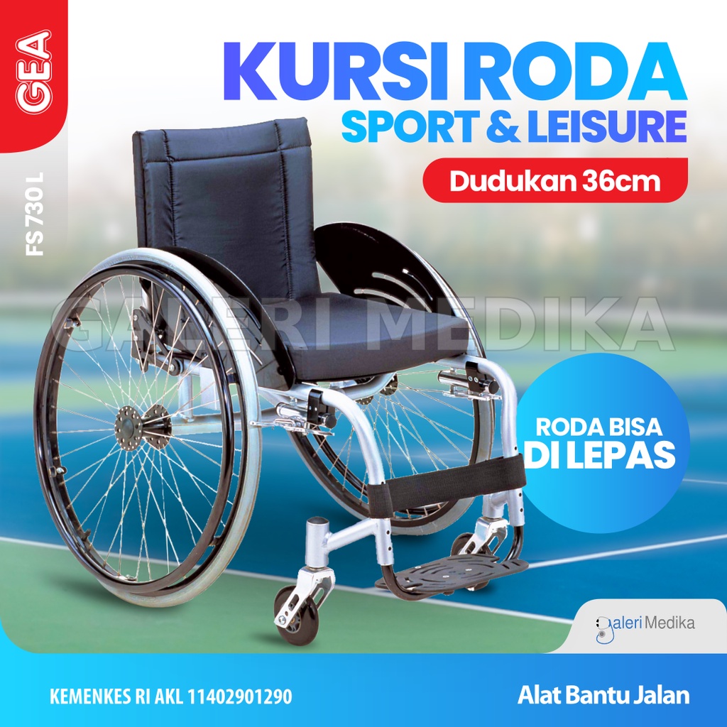 Kursi Roda Sport GEA FS 730 L / FS730L / FS-730 L - Kursi Roda Untuk Balap Olahraga