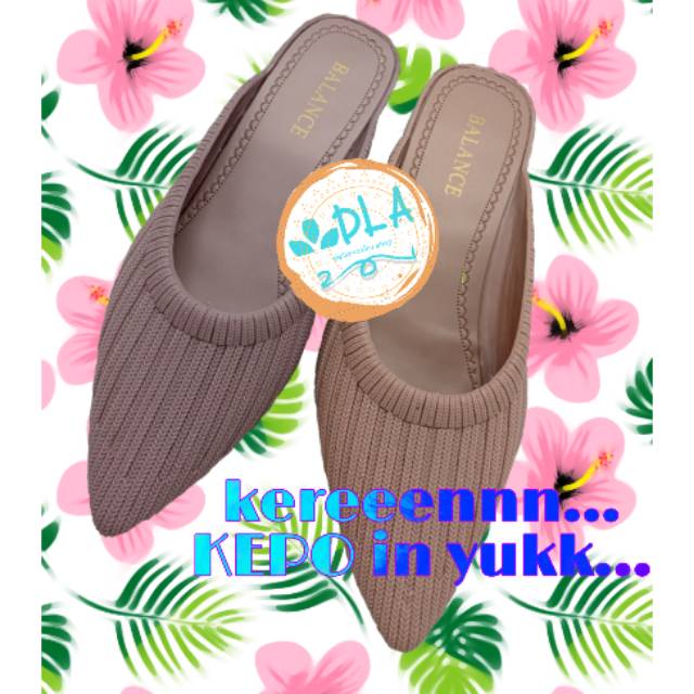DLA - SANDAL WANITA SELOP SENDAL SLOP WANITA KARET SANDAL HAK JELLY BALANCE F916