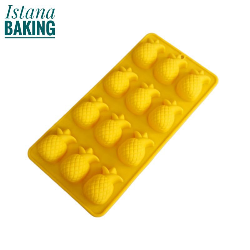 [Istana Baking] Cetakan Coklat Silikon Nanas Es Batu Puding Silicone Mold