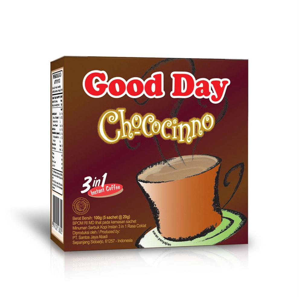 

Good Day 3in1 Instan Coffee 100g (5 Sachet @20g) Dus