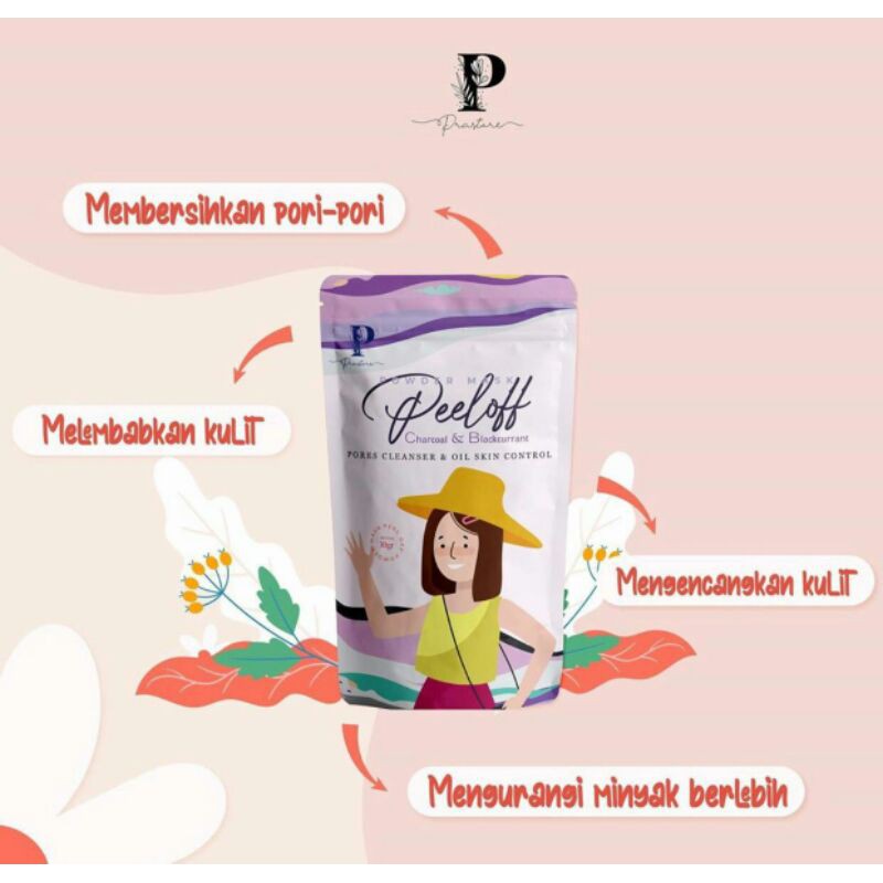 BUY 1 GET 1 Peel Off Mask by Prastore 30g BPOM