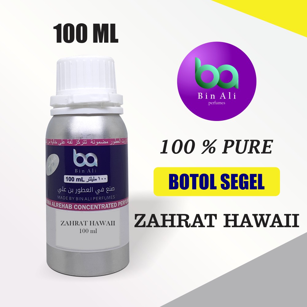 Bibit Parfum Aroma Alrehab Zahrat Hawai 100ml SEGEL