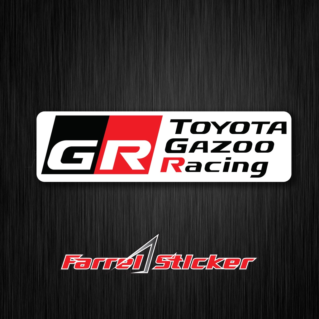 stiker toyota GR Sticker Gazoo Racing 8 cm