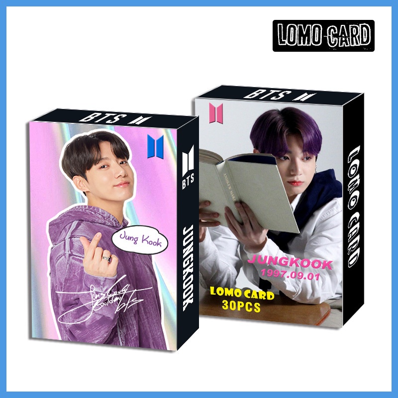 30pcs / Kotak Kartu Pos Foto BTS V JK LOMO