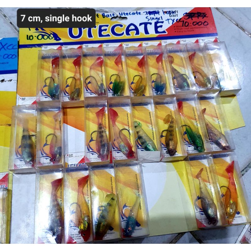 IKAN KARET UTECATE MURAH 5 cm, 7 cm / LURE KARET