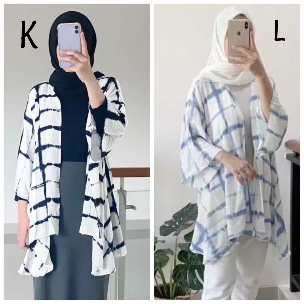 SALE..Murah Meriah Outer lengan sibori batik jumput batik sibori real pic