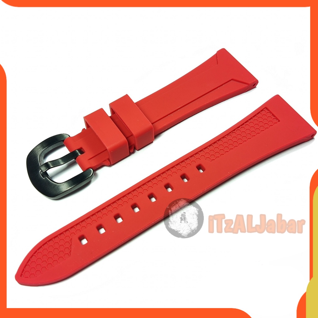 Tali jam tangan Karet 22mm 24mm rubber Strap tali jam 22mm 24mm