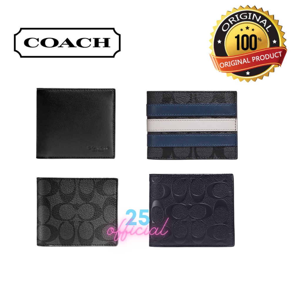 [ORIGINAL] COACH Men's Belt Wallet Gift Set Coach Belt Coach Wallet Original