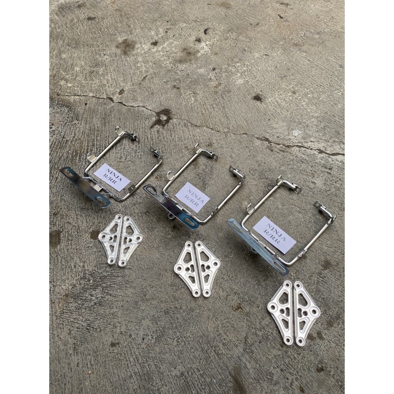 Braket Kupingan Pangkon Lampu Pesek Model CNC super pesek untuk Shock Ninja R dan Ninja RR pnp CB
