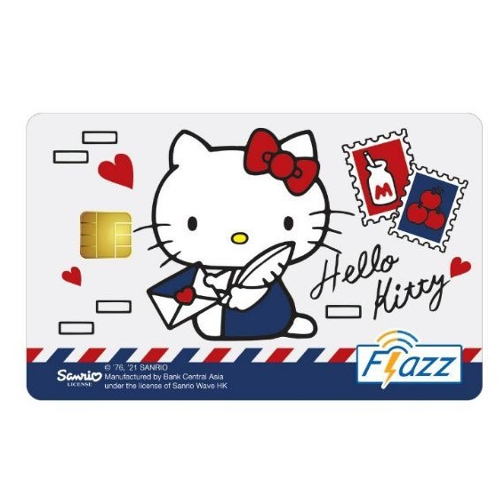 Kartu eTOLL Flazz BCA Gen2 / Gen 2 Limited Edition Hello Kitty Mail ORI /Like eTOLL eMONEY Tapcash or Brizzi