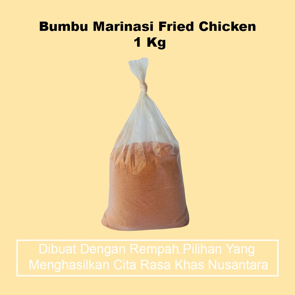 

Bumbu Marinasi Reguler Tepung Marinade Ayam fried Chicken ala ayam Geprek Krispi kentaki Crispy 1 Kg