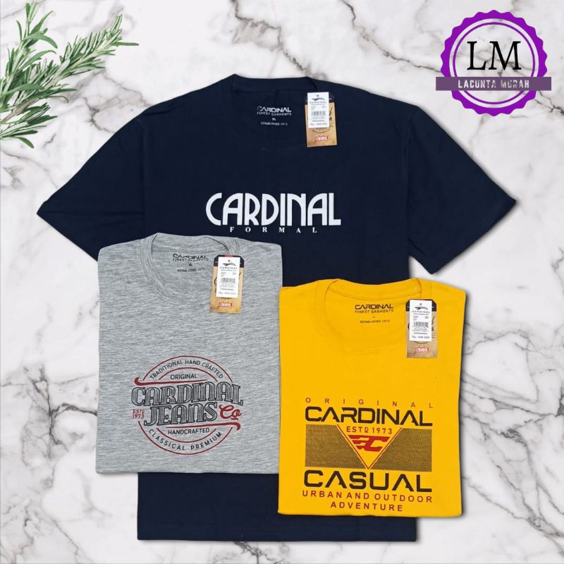 kaos carrrdinal 3pcs 100.000 motif random kaos distro pria keren kaos couple pasangan kaos distro te