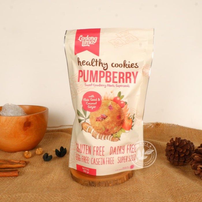 

T20R Ladang Lima Gluten Free Pumpberry Cookies 180 Gram Ht501Gr