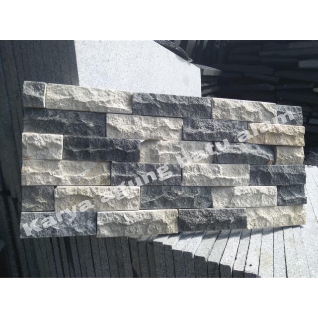 Batu Alam Susun Sirih Tempel/Mozaik