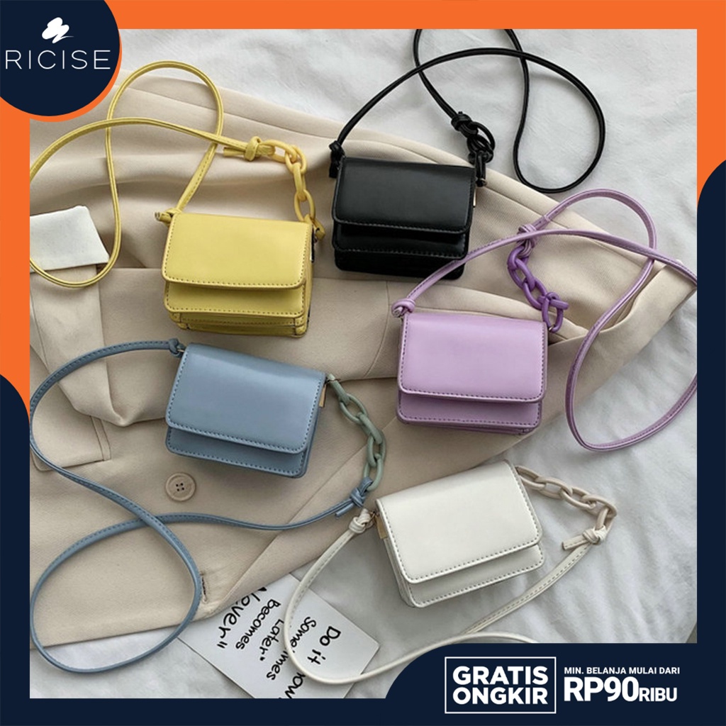 RICISE - Tas Selempang Wanita Import Kekinian 2021 Sling Bag Untuk Wanita Remaja Terbaru - RC214