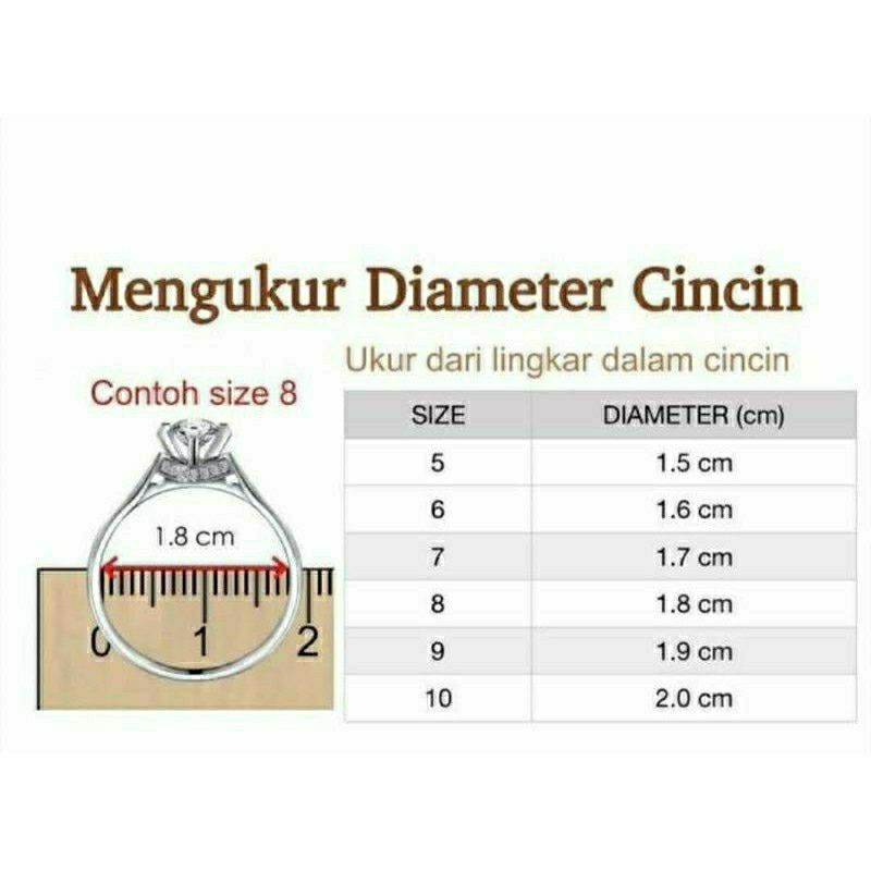 Cincin fuji solitaire 2in1 premium lapis emas C30 LN