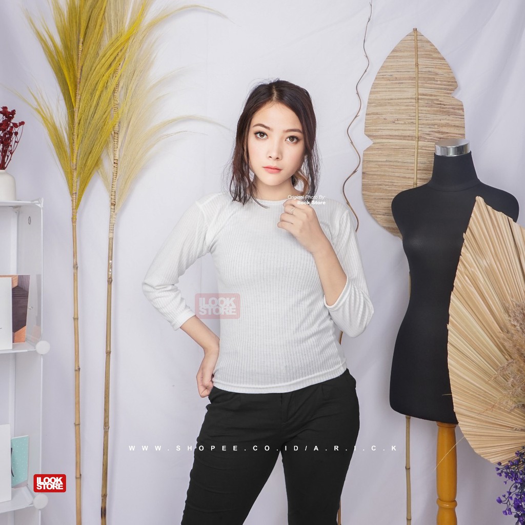 ilook | Blouse Eiko RIb | Blouse Pilia RIB - Fit to L-7