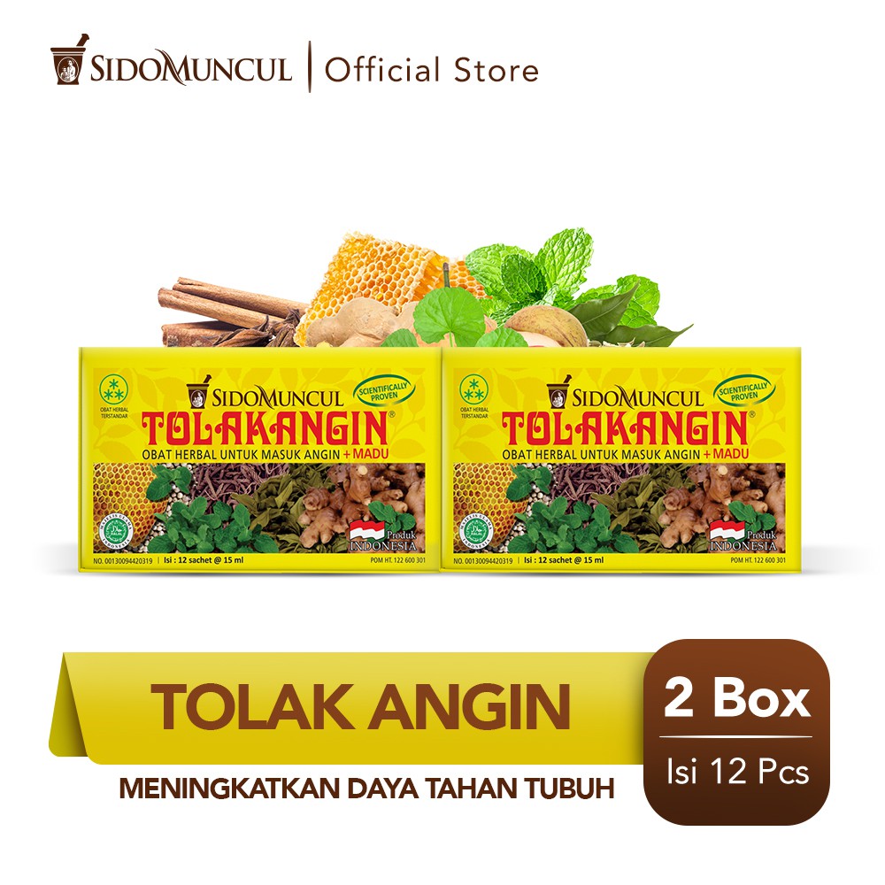 	 Tolak Angin Cair Dus 2x12's Herbal - Masuk Angin Daya Tahan Tubuh	