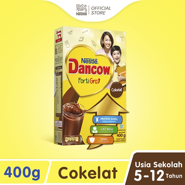 Dancow Fortigro Susu Bubuk Instant Cokelat 400Gr