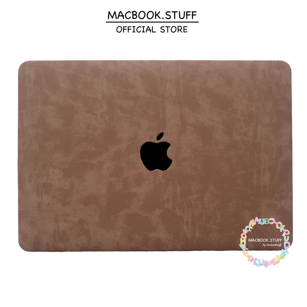 MACBOOK Case LEATHER HORSE NEW-PECAN NEW AIR PRO RETINA 11 12 13 15 INCH NON/WITH CD ROOM/TOUCHBAR