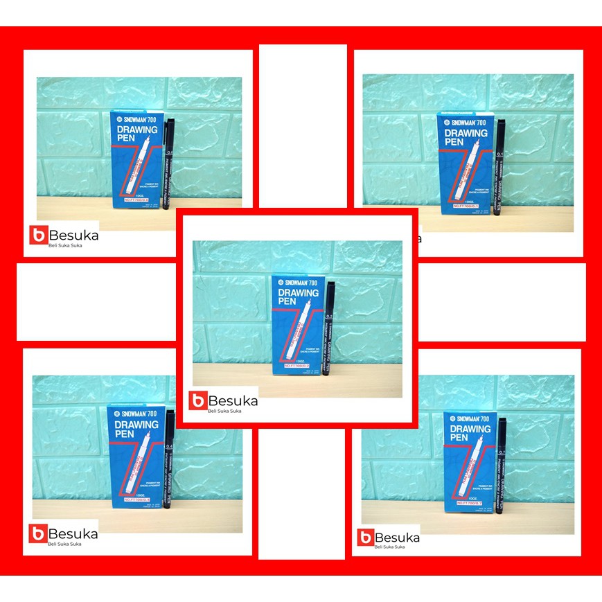 

DRAWING PEN SNOWMAN FT-700 ( 0.1, 0.2, 0.4, 0.6 & 0.7 )