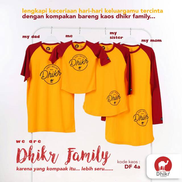 DF 4A | Dhikr Clothes Kaos Keluarga Muslim