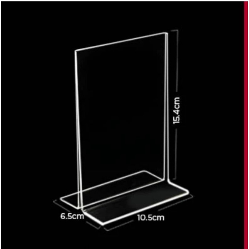 

Tentcard A6/papan menu a6/stand Quris/papan barcode