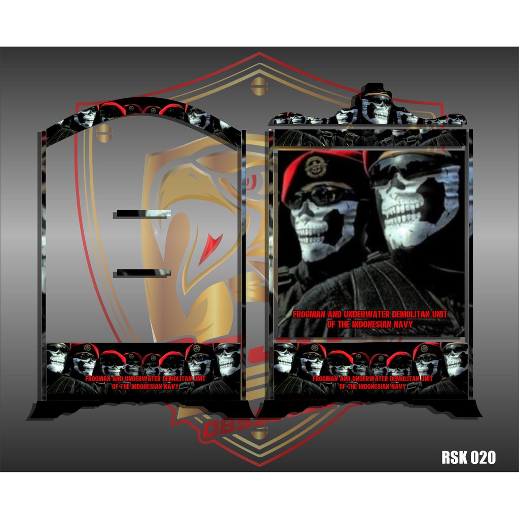 Sticker Decal Sangkar Burung Model Kotak Kosan,BnR,Ebod,Oriq,JSF Disain Custom Kopasus Kode RSK 020