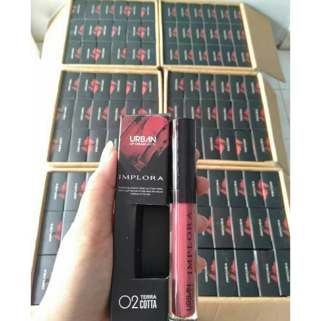 Implora Urban Lip Cream Matte | Lip Velvet | Cheek &amp; Liptint | Jelly Tint Lip Tint BPOM