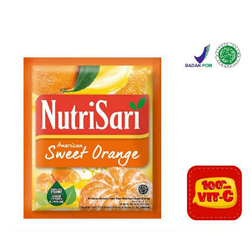 

NUTRISARI American Sweet Orange 140gr (10 Sachet X 14 gr)