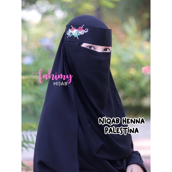 Niqab Ukir Henna mahendi by fahimy niqob
