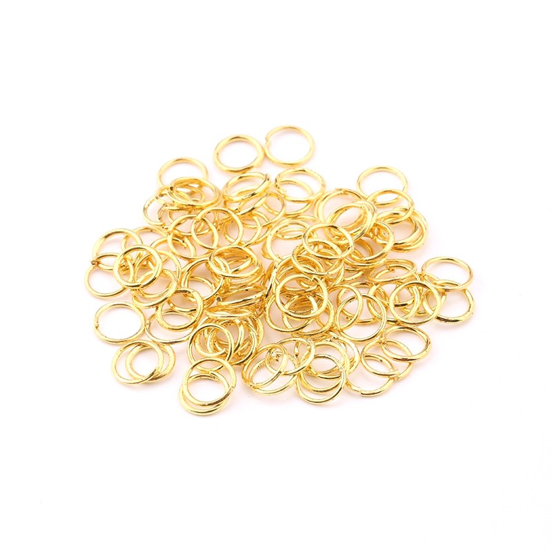 30G/lot 4 Mm/5 Mm/6 Mm/7 Mm/8 Mm/10 Mm Paduan Seng Terbuka Lompat Cincin Perak/emas Split Cincin Konektor untuk DIY Membuat Perhiasan 5 Warna