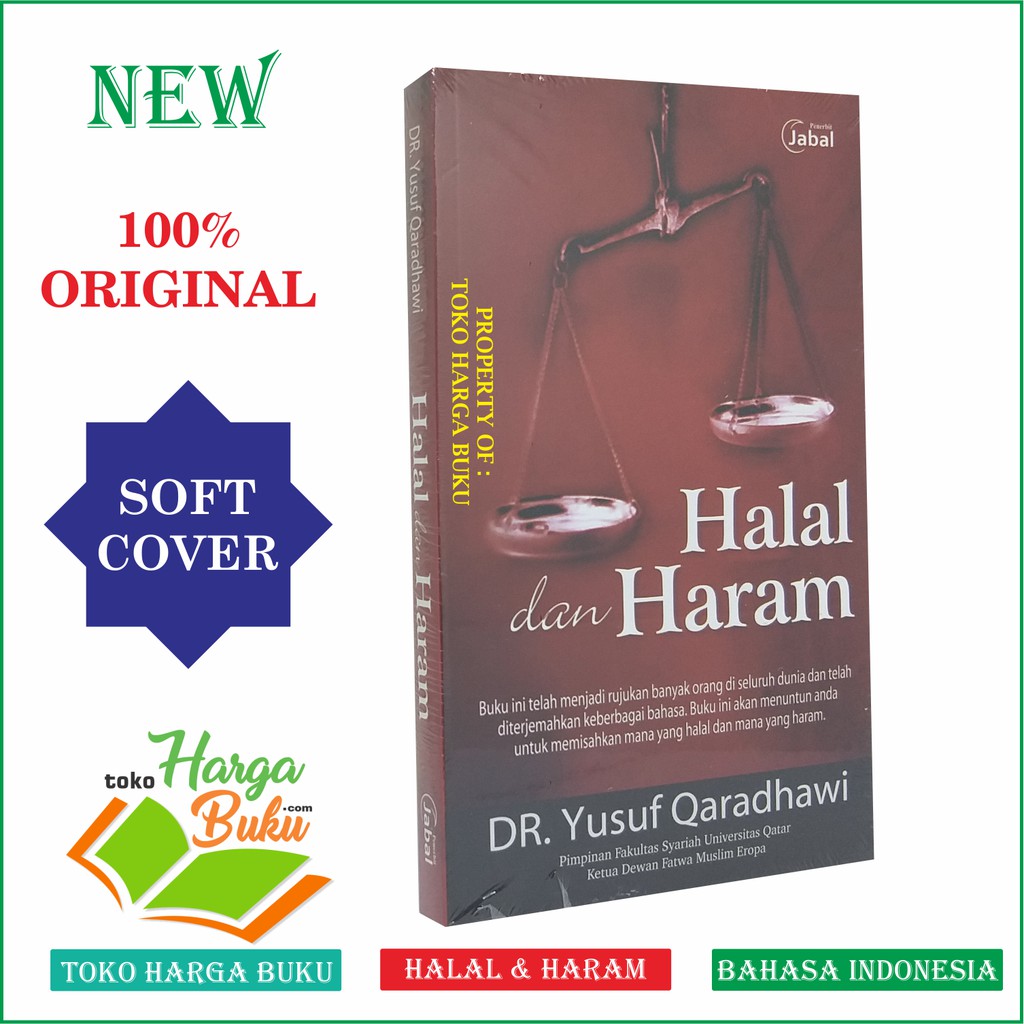 Foto Halal dan Haram - Karya Dr. Yusuf Qaradhawi Penerbit Jabal