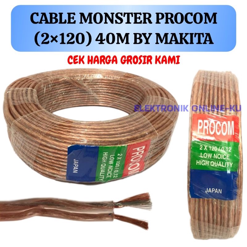 CABLE MONSTER PROCOM 2×120 40M BY MAKITA