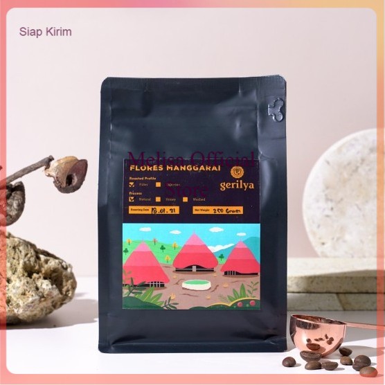 

Ready Kopi Single Origin Arabica Flores Manggarai Natural 250gr