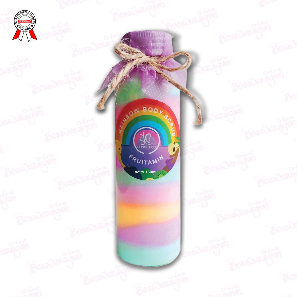 (BOSS) ( SCRUB ) NEW SYB RAINBOW BODY SCRUB FRUITAMIN